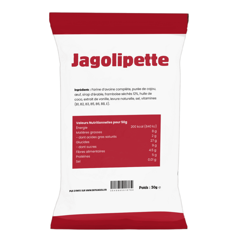 Jagolipette Cookie Healthy fruit rouge - back
